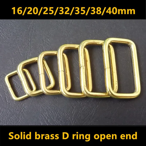 High quality solid brass rectangular ring square buckle