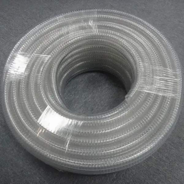 
Transparent 25mm Steel Wire Reinforced Hose / 1' PVC Steel Wire Reinforced Hose for Drawing Water in Industrial, Factories 