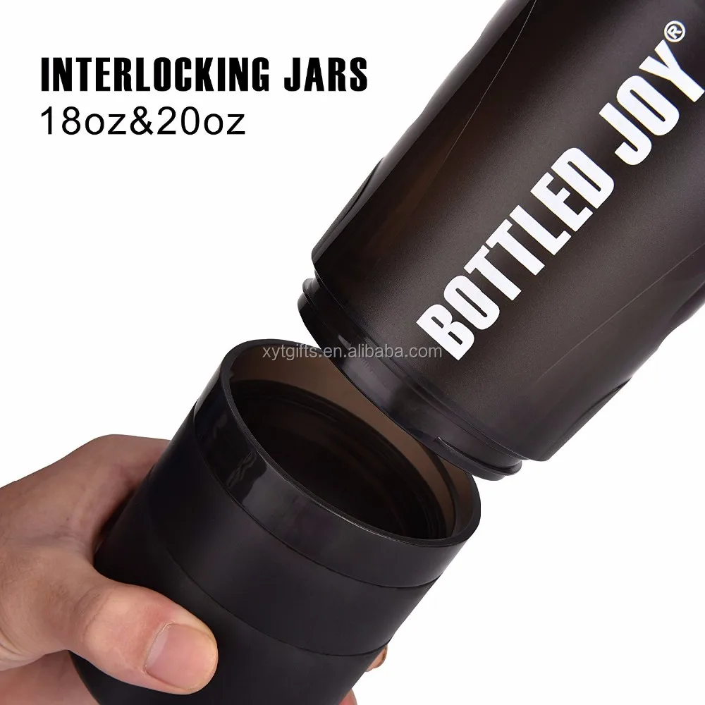 
Joyshaker Private Custom 3 in 1 Protein Powder Shaker cup for shaking bottle 