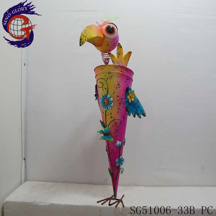 Оптовая Alibaba Дешевые цены металлический сад животных кашпо горшок