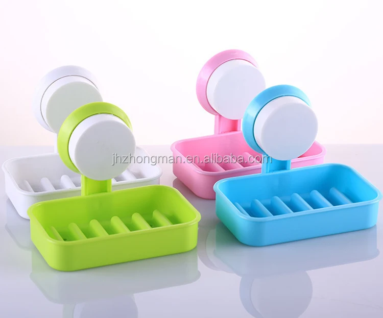 
Wall Suction Soap Dish For Kitchen And Bathroom,High Quality New Plastic Strong Sucker Soap Box, plastic soap box 