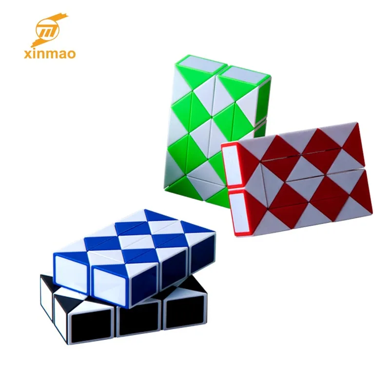 
2020 Hot Selling twist plastic magic ruler snake cube advertisement jigsaw puzzle for kid 