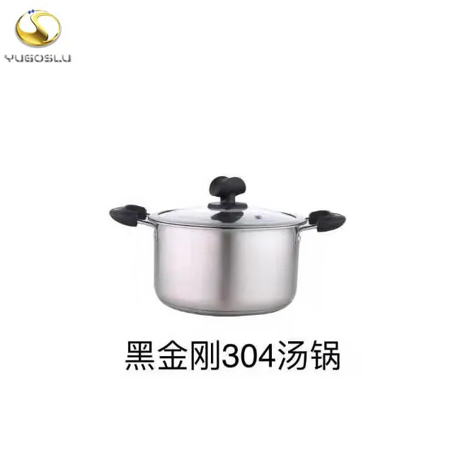 factory supply home appliance kitchen ware high quality SS304 pots stainless steel sauce pot momo steamer pot with handles
