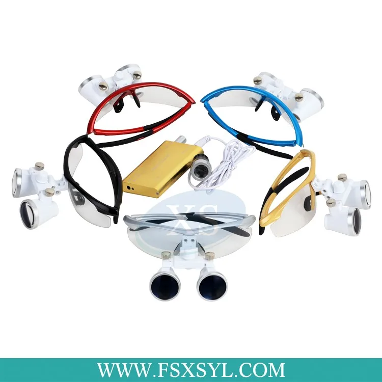Surgical dental magnifying glasses loupes with led light