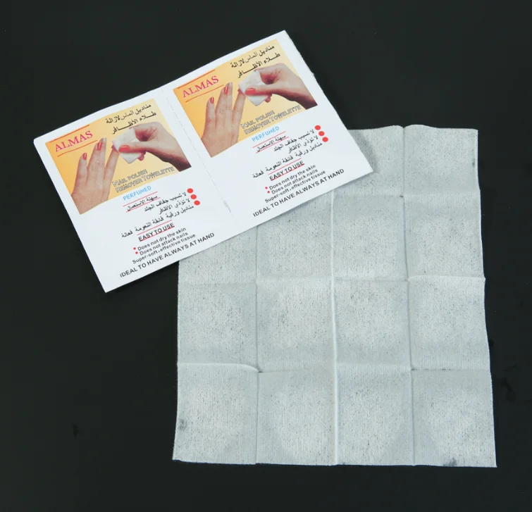 
Factory Price more safe and cleaning free acetone wipes for nails polish 