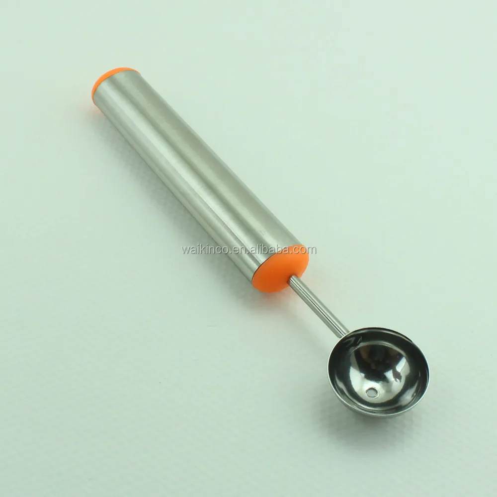Professional Stainless Steel Melon Baller Spoon for Scooping Cantaloupe Ice Cream
