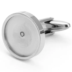 Stainless Steel Cufflinks Blank Diy Cufflinks
