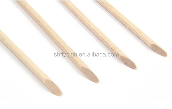 Nail Art Wood Orange nail Stick Sticks Cuticle Pusher