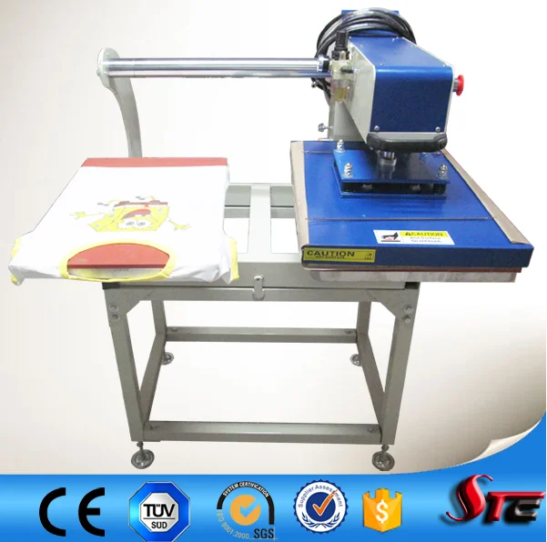 Factory direct sale  pneumatic digital t shirt clothes  hot stamping  press  machine