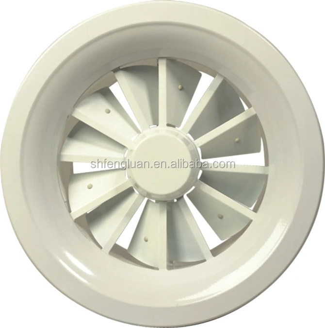 Air volume HVAC round swirl diffuser ventilation swirl air diffuser