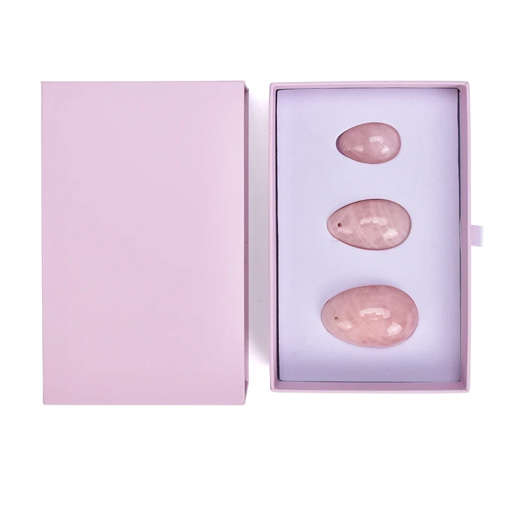 Заводская цена, Лидер продаж, новинка, подставка, розовый кварц, яица Йони, хрустальный камень, набор яиц Йони для влагалища с подарочной коробкой