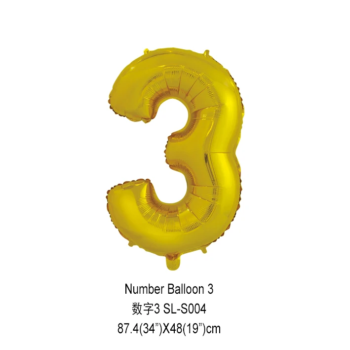 New products 2019 innovative product number foil balloon birthday party supplies