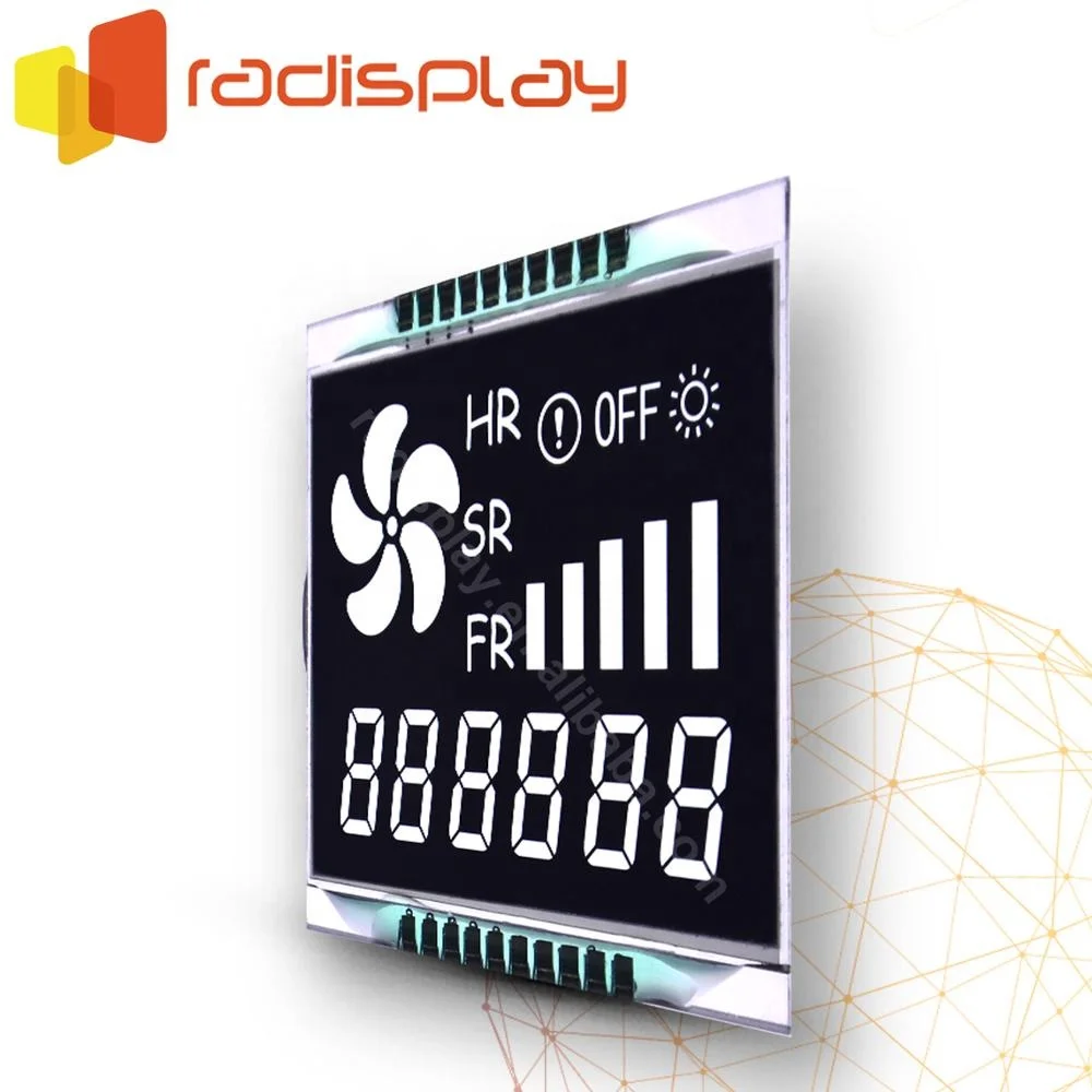 
7 segment Tn 6-Digits Temperature Lcd Display Module 
