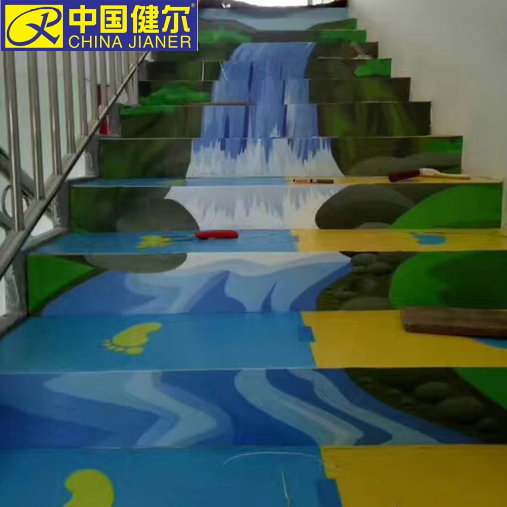 3D PVC commercial flooring