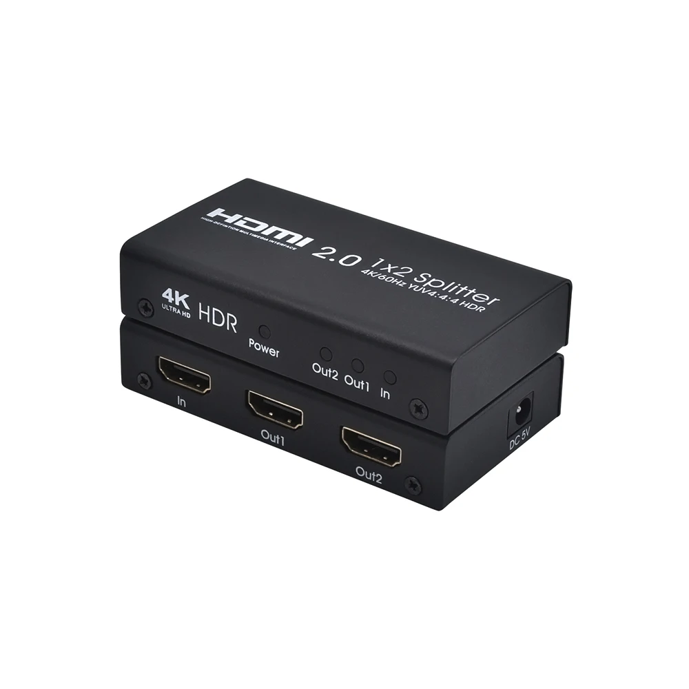  AOEYOO HDMI разветвитель 4k/60hz 1x2 Ver2.0 поддерживает коммутатор HDCP 2 1 в out 4K/60Hz