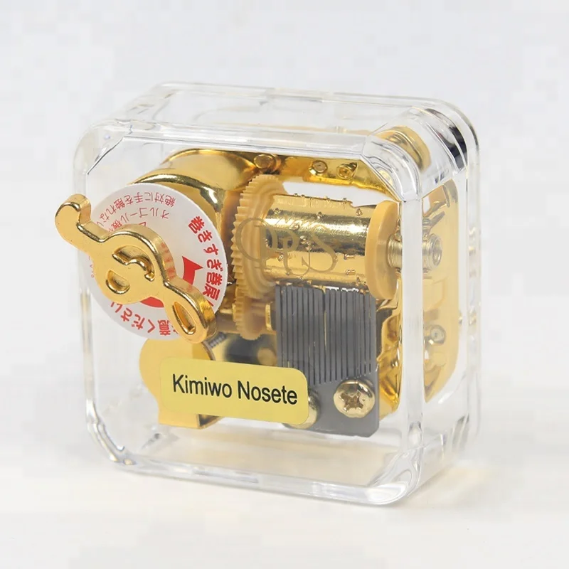 2017 new yunsheng music box movement acrylic gift