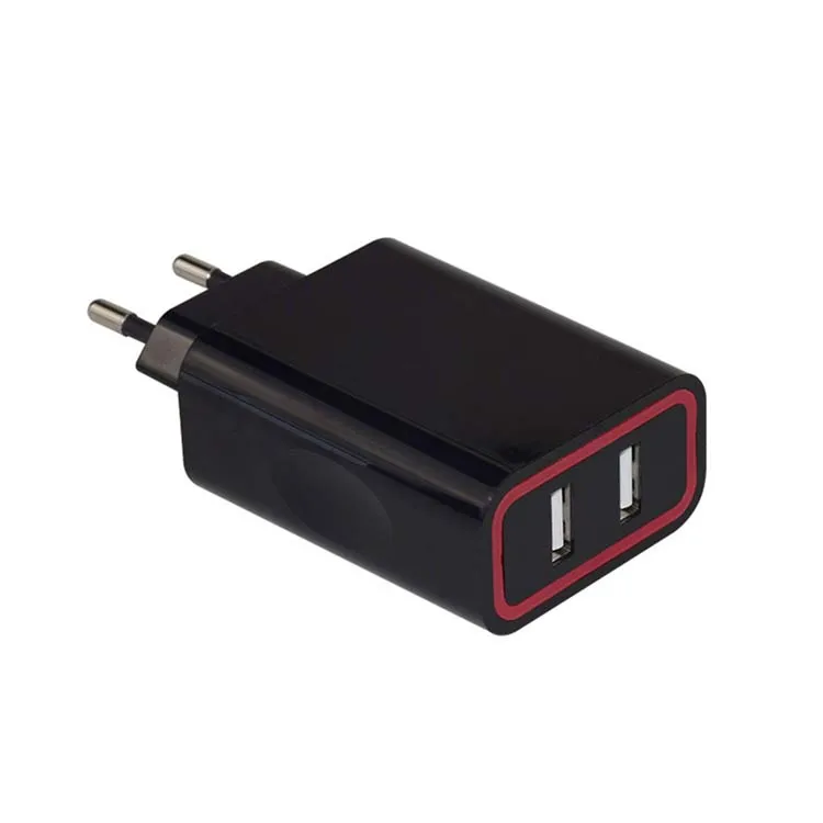 High Quality Smart usb wall charger with cable 2 Port USB Travel Charger for Mobile Phone