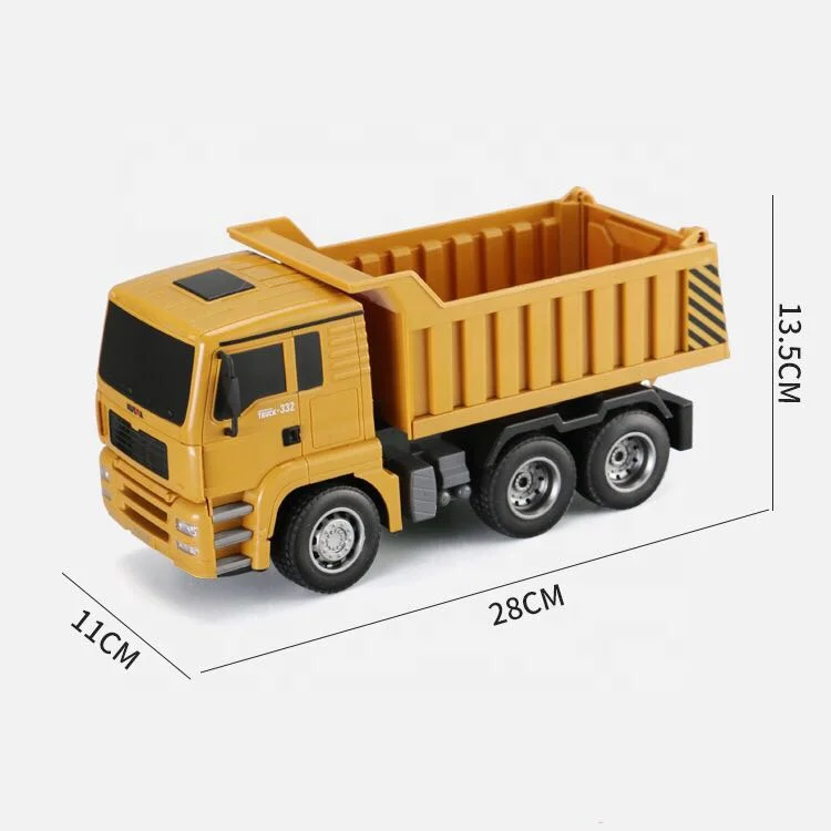 New Arrival Huina RC 332 Six Channel 2.4Ghz 6CH 1/18 Dumper Trucks 40HMZ Mini Dumper