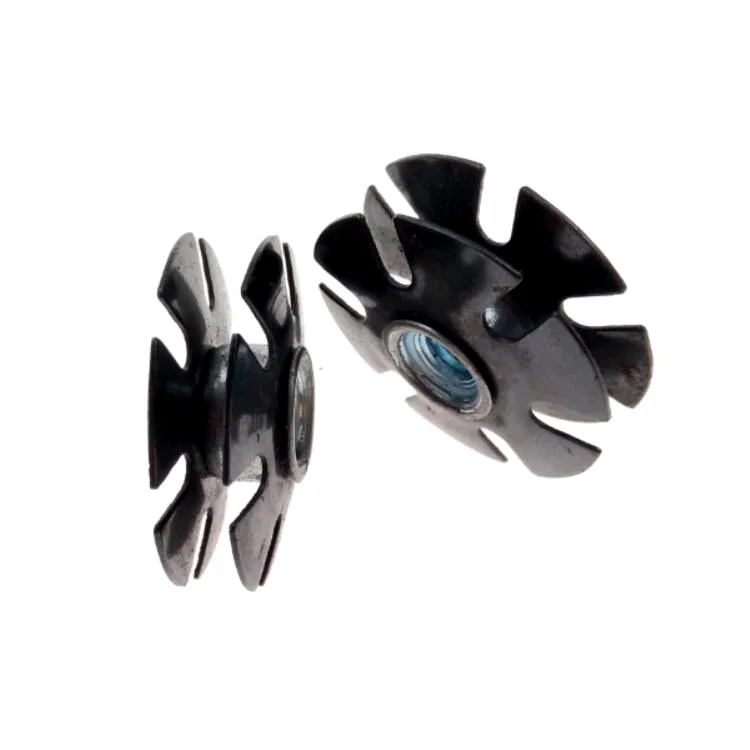 Black Spring Steel Start Nuts Fastener Locking Insert Nuts for Plastic M6 Standard