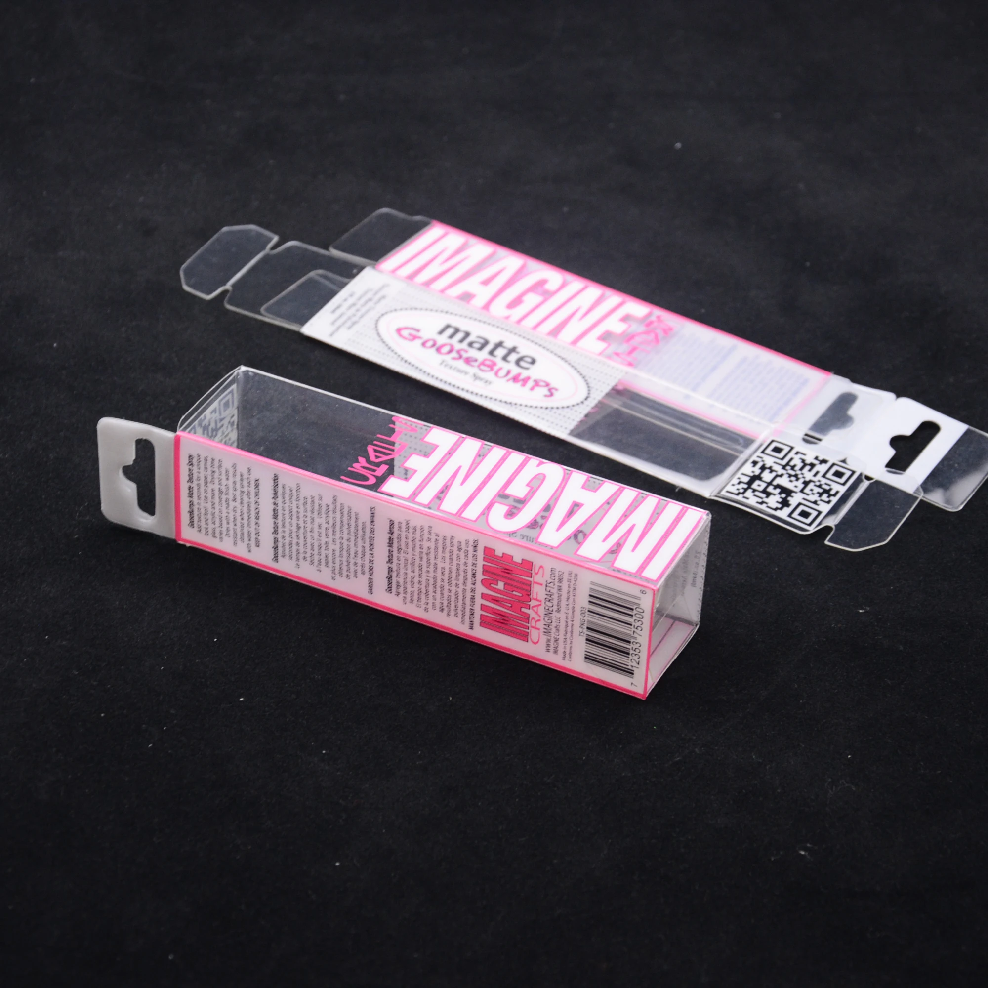 Custom Folding Clear PVC Plastic Packaging Box With Hook High Quality PET PVC Clear Packaging Box for Gift