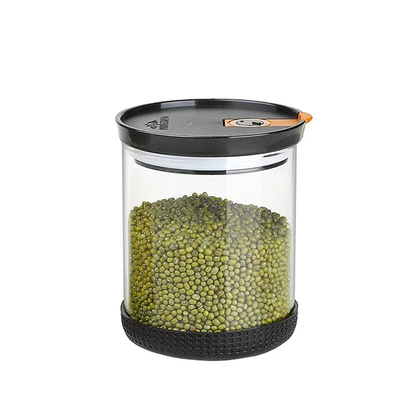 High Quality Round Storage Containers for Food 550ML 1000ML 1800ML Fresh Fridge Storage Box Food Container Glass