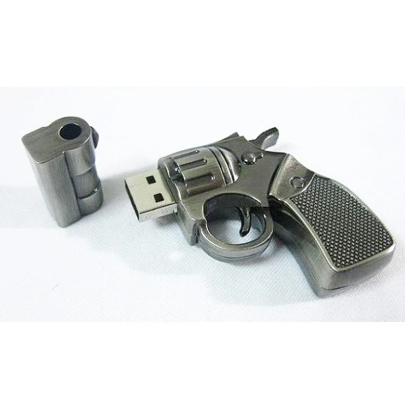 GITRA Factory Price Metal Gun USB 2.0 Flash Drives Gun Usb Flash Drive Pendrive Gun