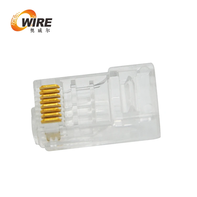 Китай поставщик OEM черный разъемы 8 pin 8P8C RJ45 разъем