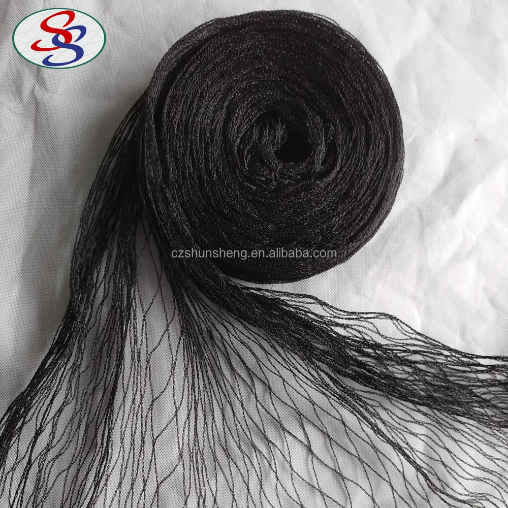 hdpe knotless anti bird hunting netting with color black or white
