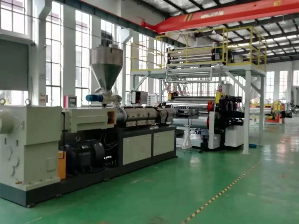 Vinyl Spc Pvc Stone Pvc Plastic Floor Tile Mat Panel Extruder Production Machine