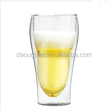 
heat resistant borosilicate beer double wall cup ,juice glass cups,wisky glass 