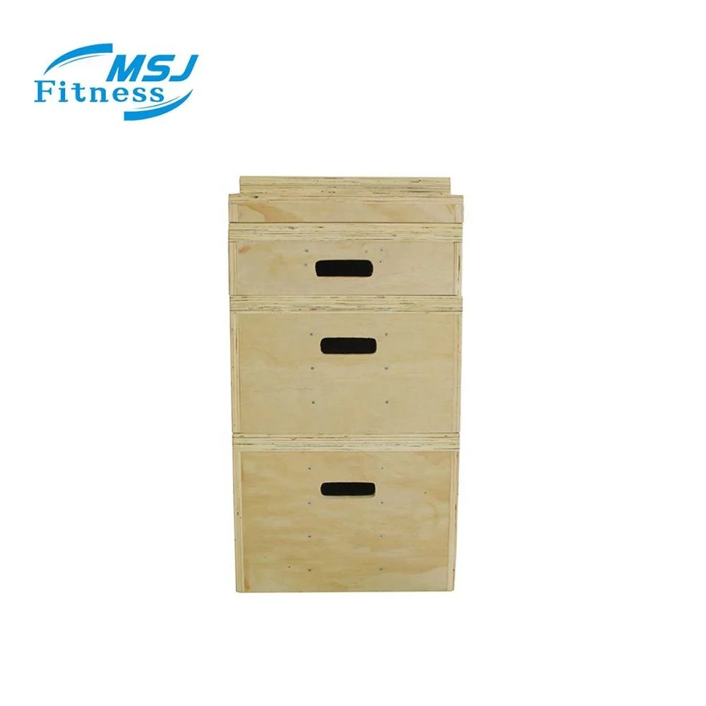 Jump Box 3 in 1 wooden plyometric Plyo Boxes