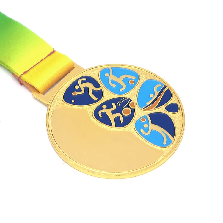 Factory price jiu-jitsu judo medal with medal lanyard folk crafts