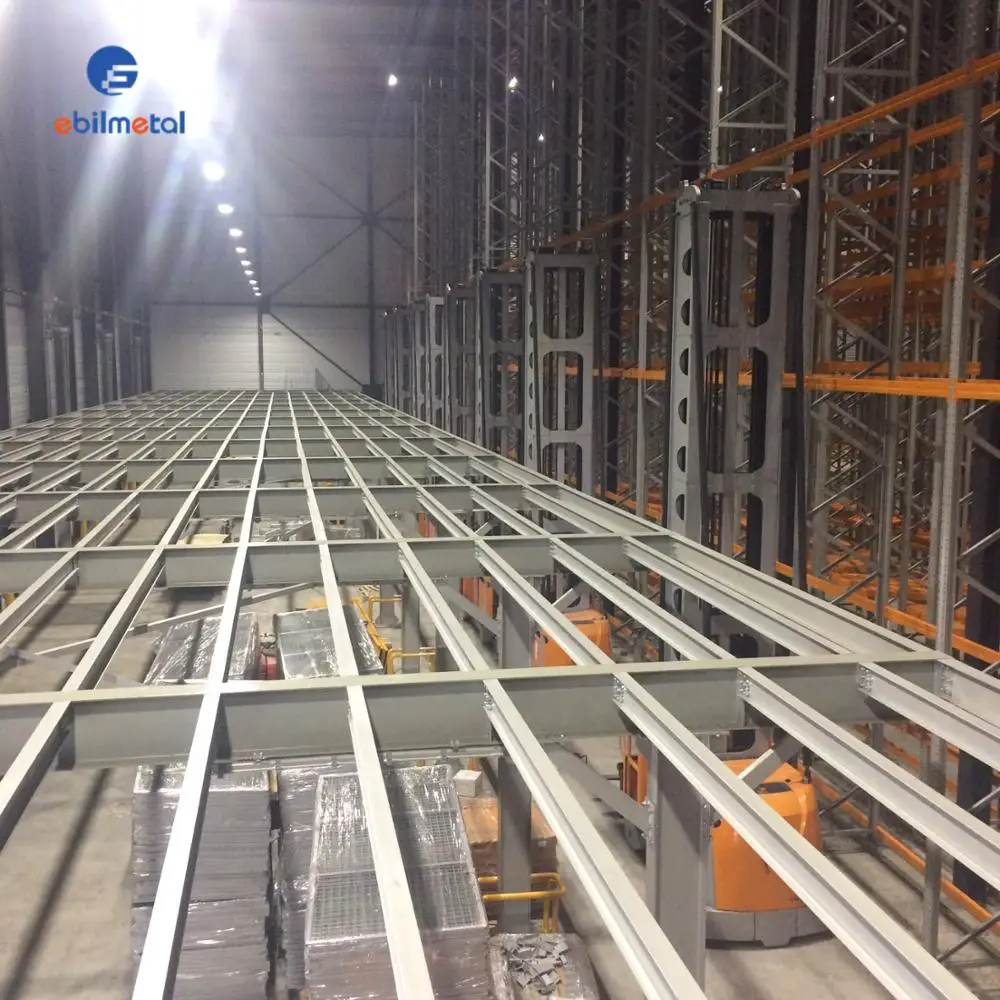 Warehouse Stacker Crane Automated Storage Retrieval Racking System