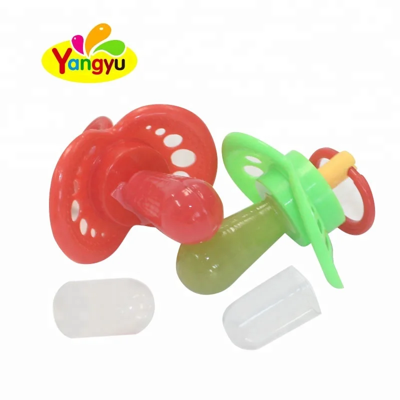 Funny New Pack Fruit Baby pacifier stick nipple shape hard toy candy