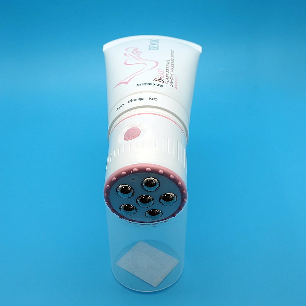New product plastic cosmetic vibrating massage roller ball tube
