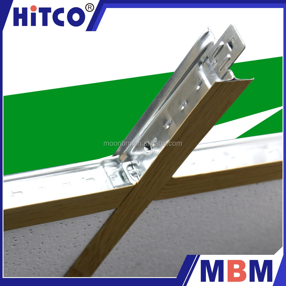 
China Hot Sale 24T Flat Galvanized Steel suspended Ceiling t grid for building 