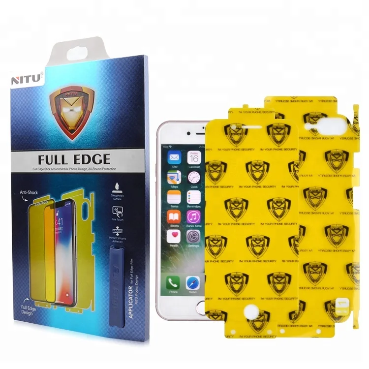 360 Full Cover Clear TPU Film 4H Phone Protective Film High Toughness Screen Protector For Samsung Galaxy S7 Edge Gorilla Glass