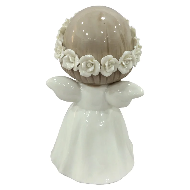 Ceramic Praying Girl Angel Figurine Ornament