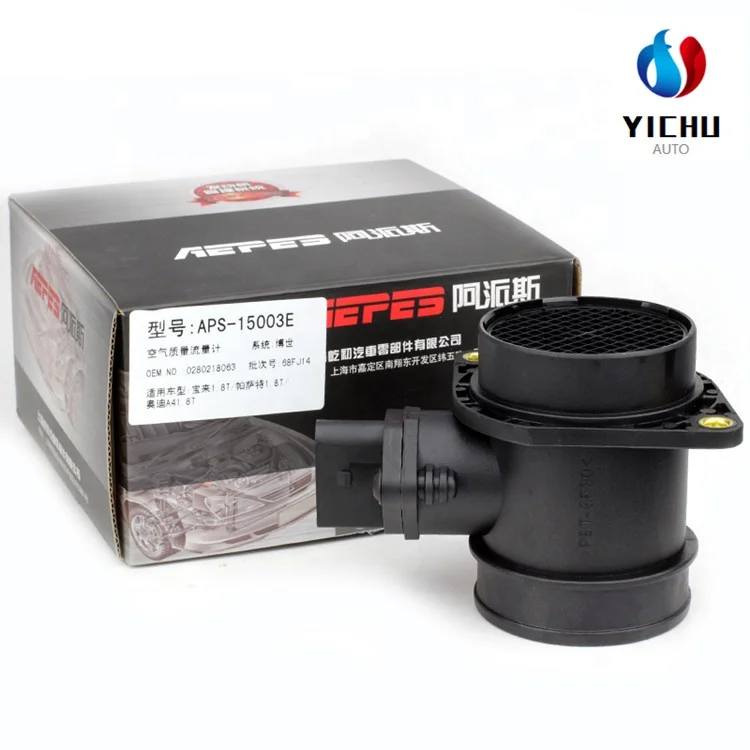 APS-15003 hot sale high quality auto parts mass air flow meter OE 280218063 for BORA 1.8T Passat B5 1.8T AudiA4 1.8T