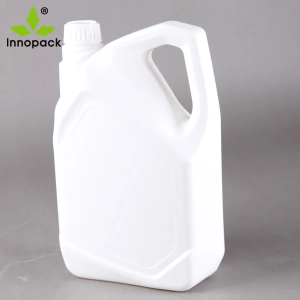 HDPE plastic 4L engine oil bottle with cap