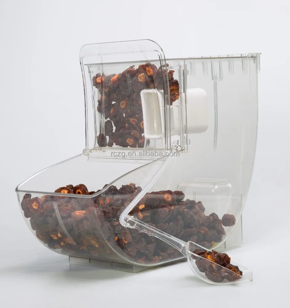 
Ecobox Clear cube dry food dispenser/bulk food bin/ scoop bin 