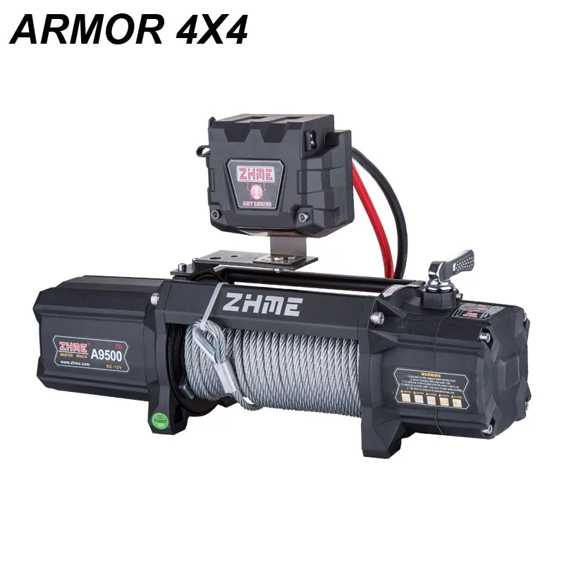 9500lbs pull super performance power 12v electric winch for sale with steel cable