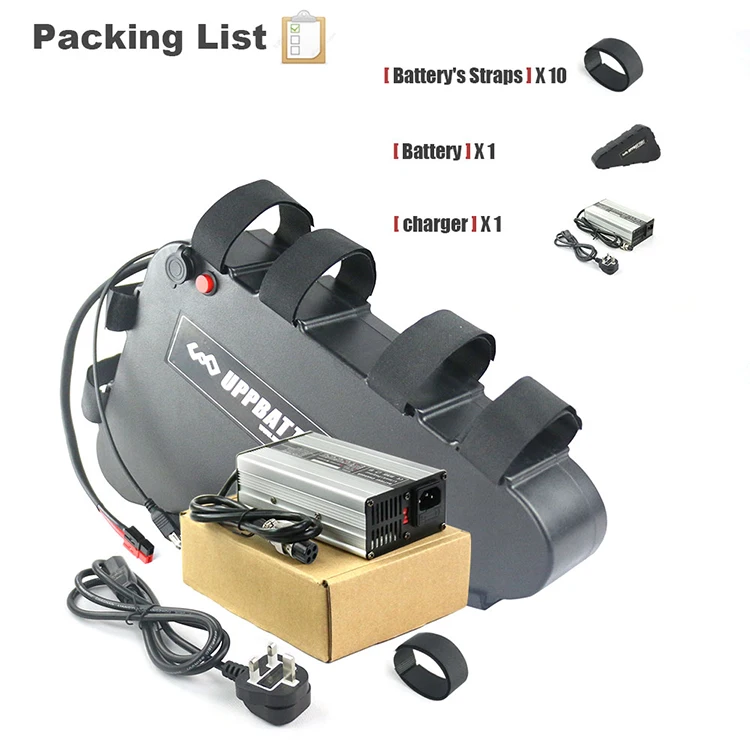 48v 52 v 20 ah lithium ion Ebike Battery Triangle  e bike electric bicycle battery pack