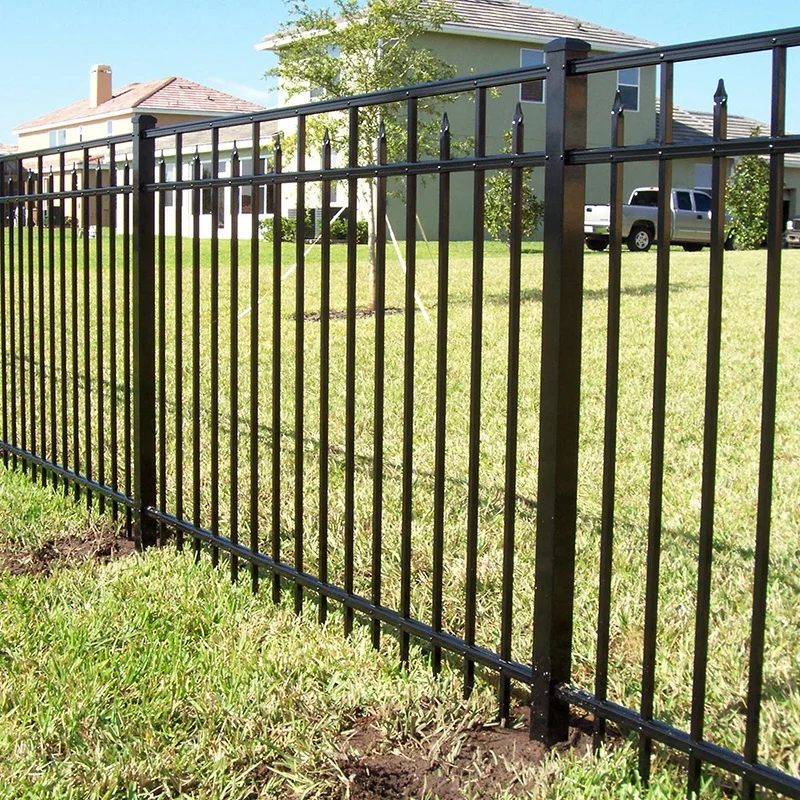 Modern steel fence design philippines  used garden fencing iron fence for backyard