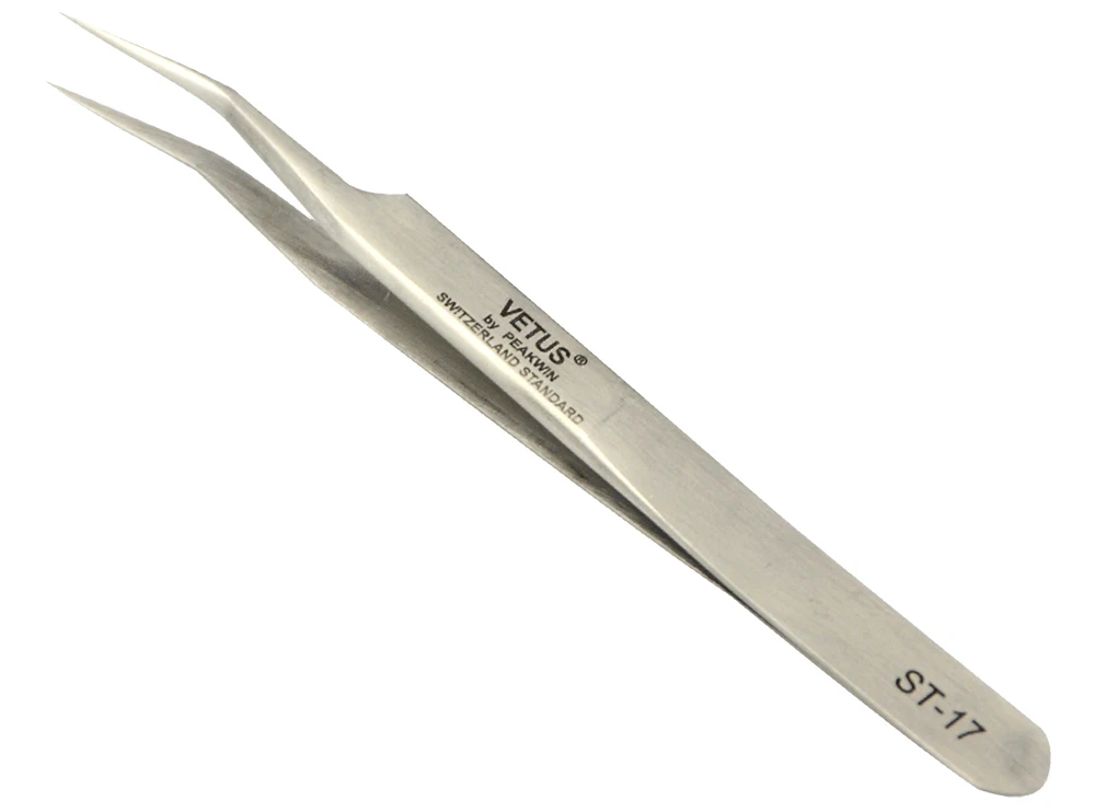 ST-11 ST-12 ST-15 ST-17 алмаз сцепление с поверхностью из нержавеющей стали, объем ресниц пинцет метка частного назначения