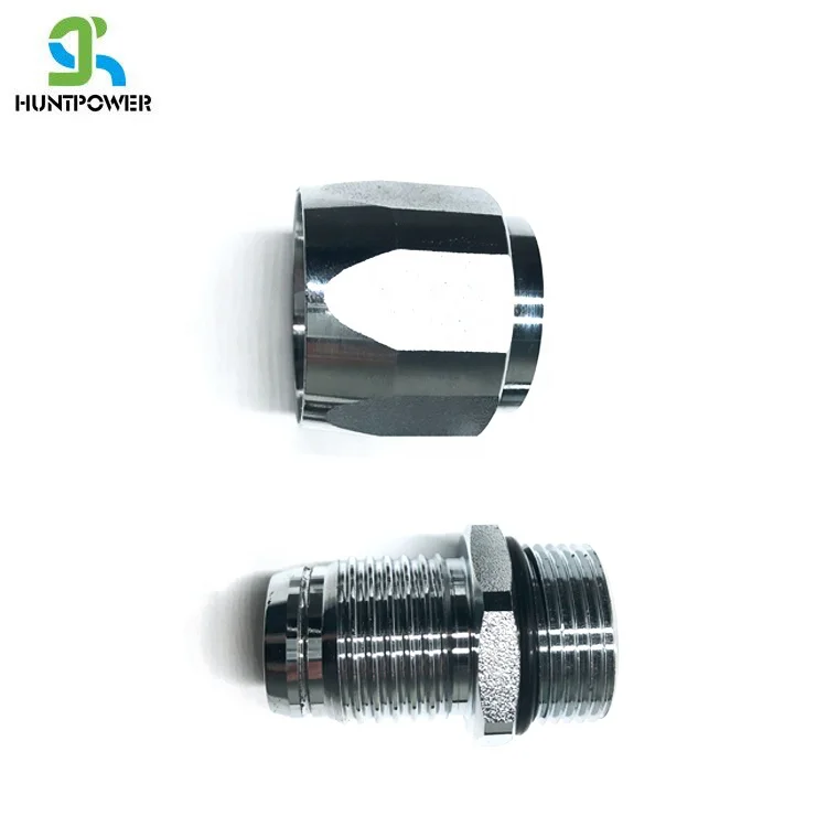 Swivel Reusable Brass Chrome Plated Fuel Dispenser Hose Fitting