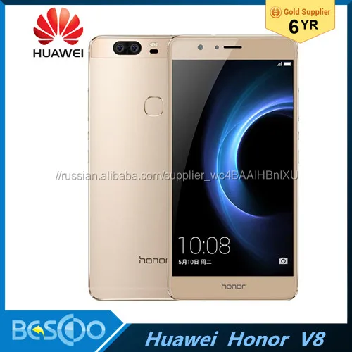 Huawei Honor V8 5.7 Inch 4GB RAM 32/64GB ROM мобильный Телефон Android 6.0 Кирин 950 Окта основные Два Задняя 12.0MP Камера