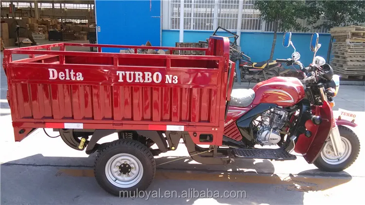 ISO Approval 150cc Motorized Big Wheel Tricycles with Drum Brake