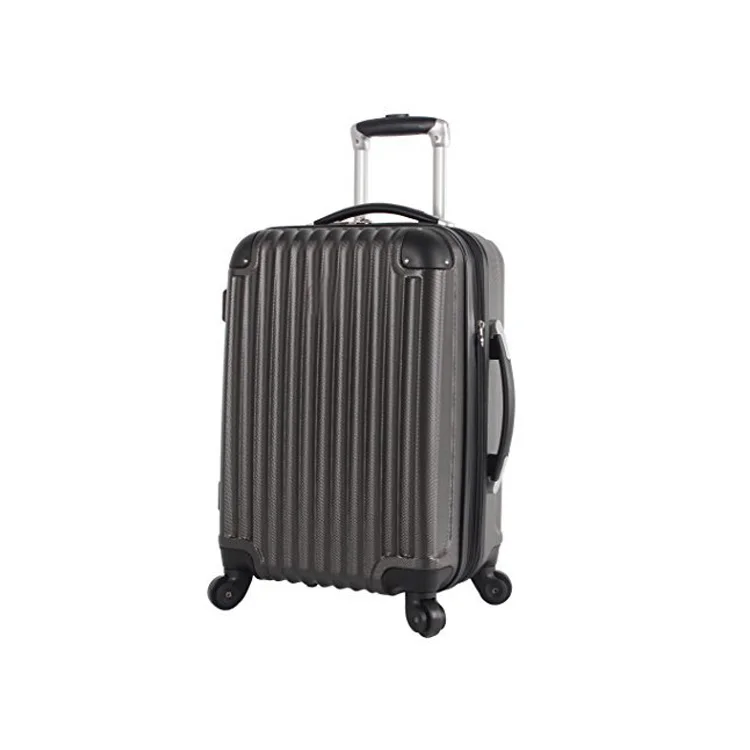 ABS Trolley 20 inch Luggage Travel Bag Expandable Rolling Suitcase with Spinner Wheels