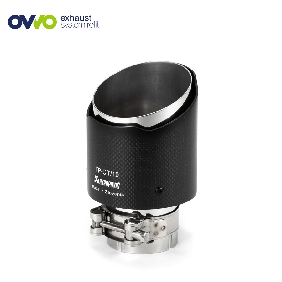 
Best Selling Auto Parts 304 Stainless Steel Portable Flexible Carbon Fiber Exhaust Tip 